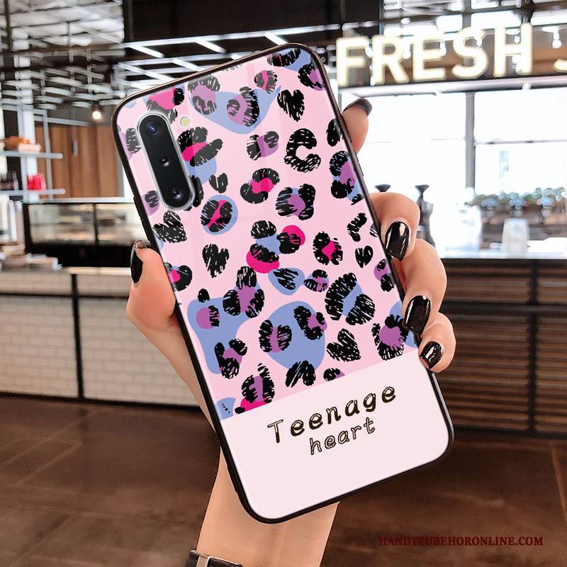 Hülle Samsung Galaxy Note 10 Taschen Leopard Persönlichkeit, Case Samsung Galaxy Note 10 Wellenpunkt Handyhüllen