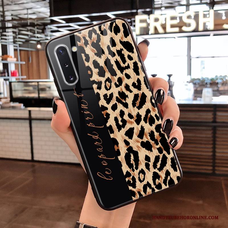 Hülle Samsung Galaxy Note 10 Taschen Leopard Persönlichkeit, Case Samsung Galaxy Note 10 Wellenpunkt Handyhüllen