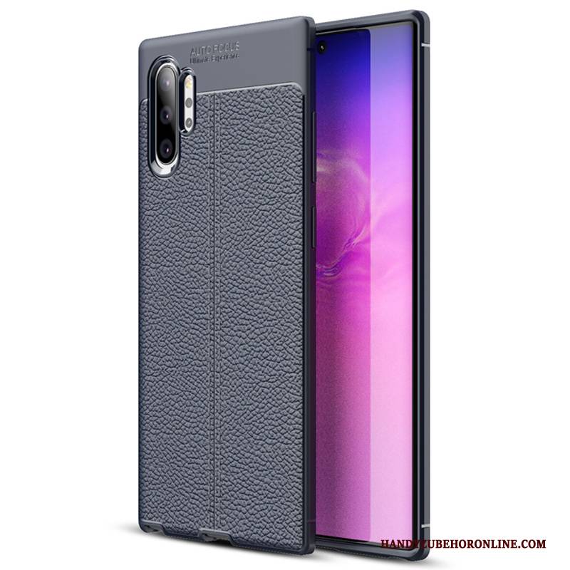 Hülle Samsung Galaxy Note 10+ Taschen Litchi Handyhüllen, Case Samsung Galaxy Note 10+ Weiche Neu Muster