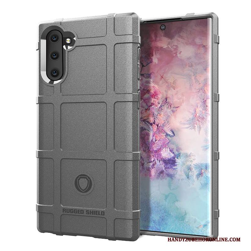 Hülle Samsung Galaxy Note 10 Taschen Nubuck Trendmarke, Case Samsung Galaxy Note 10 Weiche High-end Anti-sturz