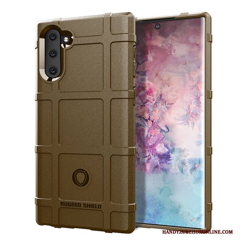 Hülle Samsung Galaxy Note 10 Taschen Nubuck Trendmarke, Case Samsung Galaxy Note 10 Weiche High-end Anti-sturz