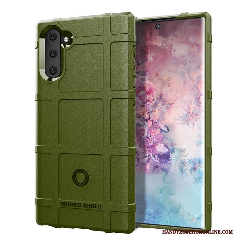 Hülle Samsung Galaxy Note 10 Taschen Nubuck Trendmarke, Case Samsung Galaxy Note 10 Weiche High-end Anti-sturz