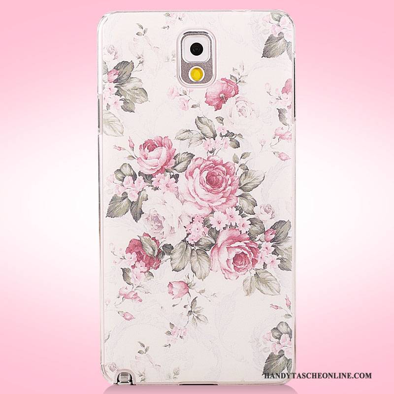 Hülle Samsung Galaxy Note 3 Gemalt Rosa Nubuck, Case Samsung Galaxy Note 3 Schutz