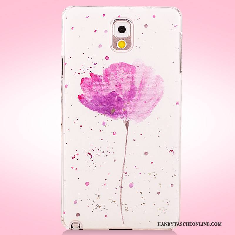 Hülle Samsung Galaxy Note 3 Gemalt Rosa Nubuck, Case Samsung Galaxy Note 3 Schutz