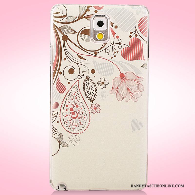 Hülle Samsung Galaxy Note 3 Gemalt Rosa Nubuck, Case Samsung Galaxy Note 3 Schutz