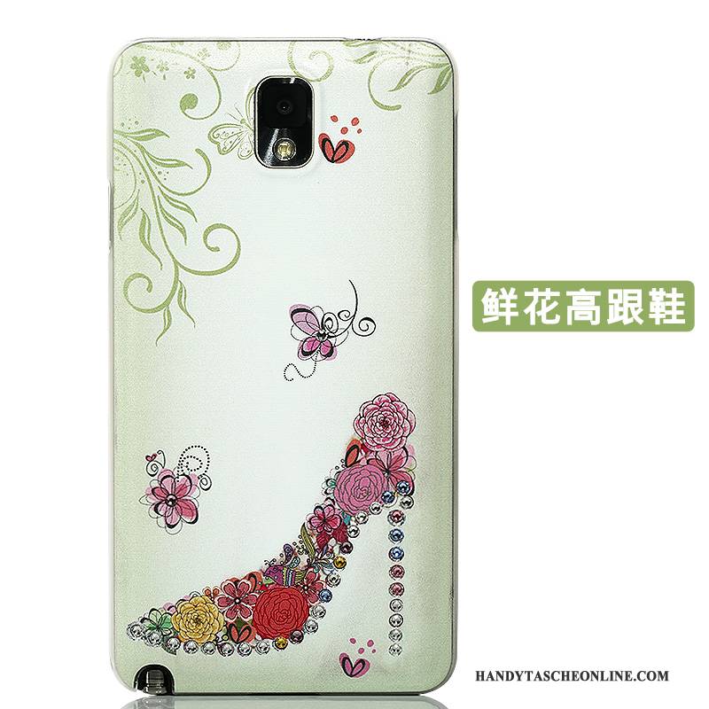 Hülle Samsung Galaxy Note 3 Kreativ Handyhüllen Rosa, Case Samsung Galaxy Note 3 Strass Hintere Abdeckung