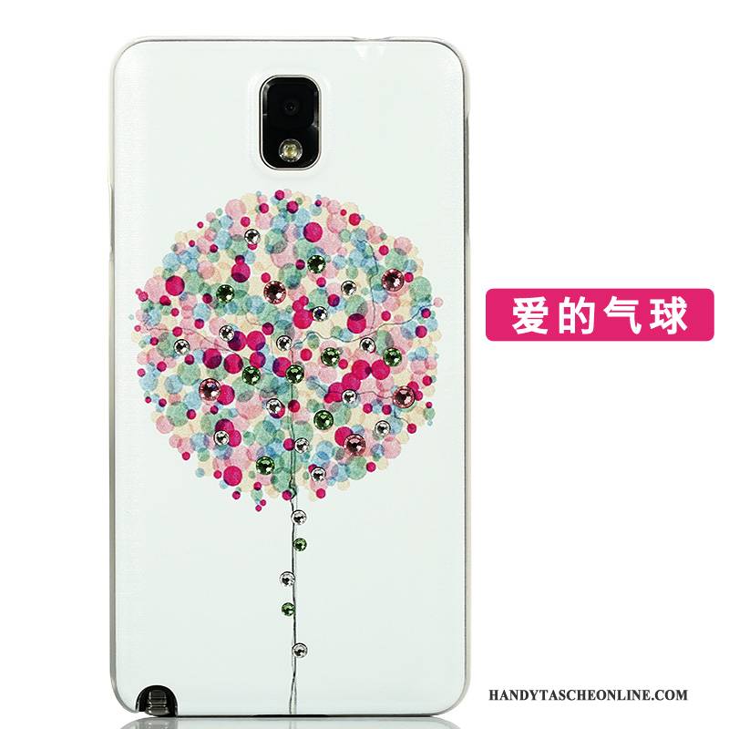 Hülle Samsung Galaxy Note 3 Kreativ Handyhüllen Rosa, Case Samsung Galaxy Note 3 Strass Hintere Abdeckung