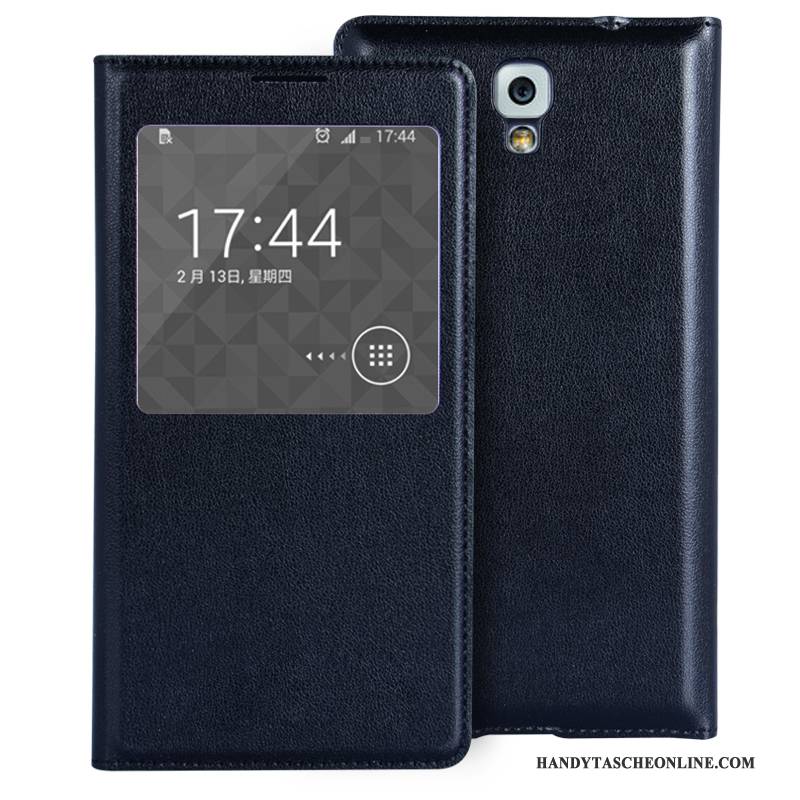 Hülle Samsung Galaxy Note 3 Leder Lila Handyhüllen, Case Samsung Galaxy Note 3 Schutz Mini