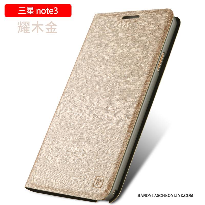 Hülle Samsung Galaxy Note 3 Lederhülle Grün Handyhüllen, Case Samsung Galaxy Note 3 Schutz Anti-sturz