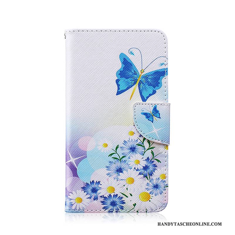 Hülle Samsung Galaxy Note 3 Lederhülle Handyhüllen Blau, Case Samsung Galaxy Note 3 Folio