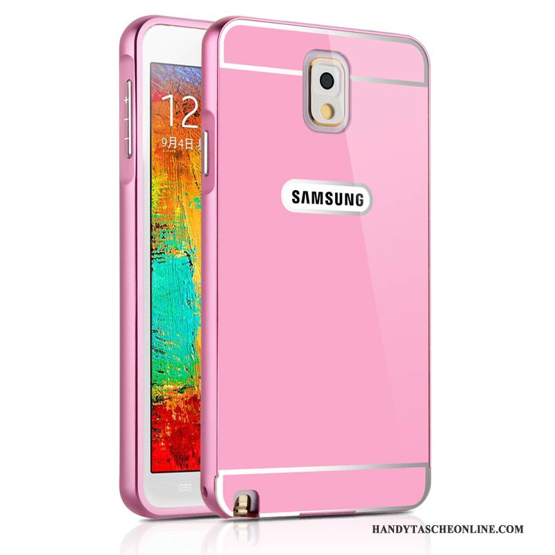 Hülle Samsung Galaxy Note 3 Metall Spiegel Neu, Case Samsung Galaxy Note 3 Schutz Grenze Handyhüllen