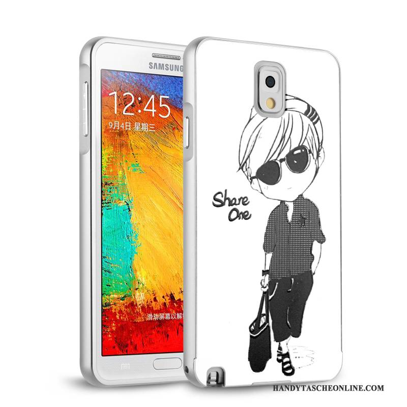 Hülle Samsung Galaxy Note 3 Schutz Hintere Abdeckung Membran, Case Samsung Galaxy Note 3 Metall Gold Temperieren