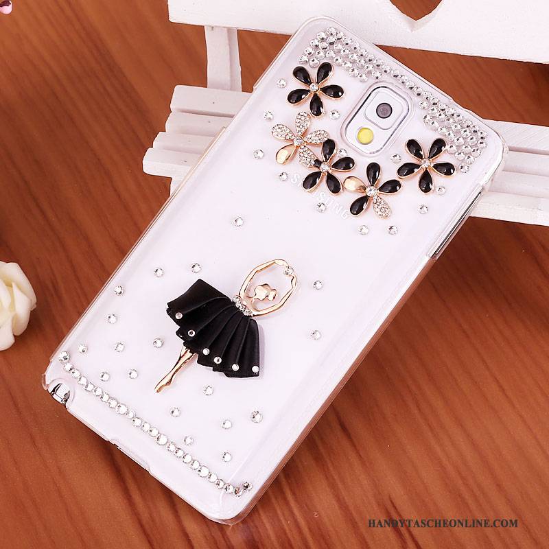 Hülle Samsung Galaxy Note 3 Strass Lila Handyhüllen, Case Samsung Galaxy Note 3 Schutz