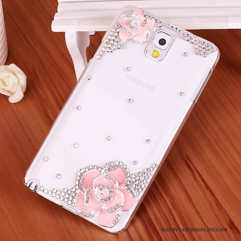 Hülle Samsung Galaxy Note 3 Strass Lila Handyhüllen, Case Samsung Galaxy Note 3 Schutz