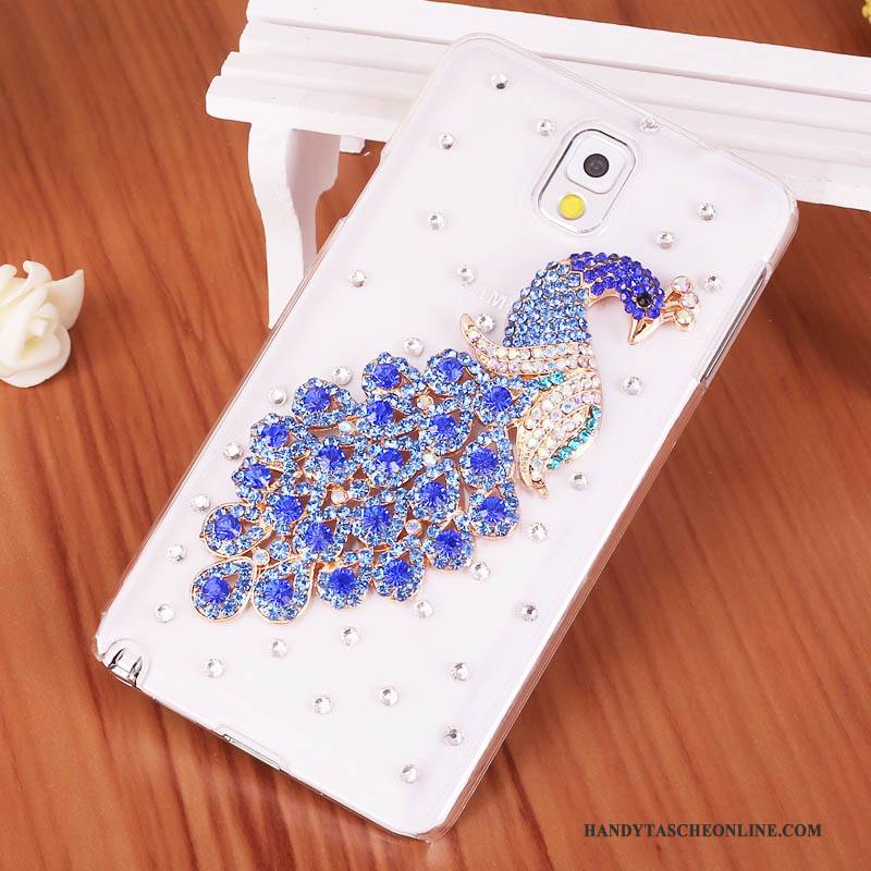 Hülle Samsung Galaxy Note 3 Strass Lila Handyhüllen, Case Samsung Galaxy Note 3 Schutz