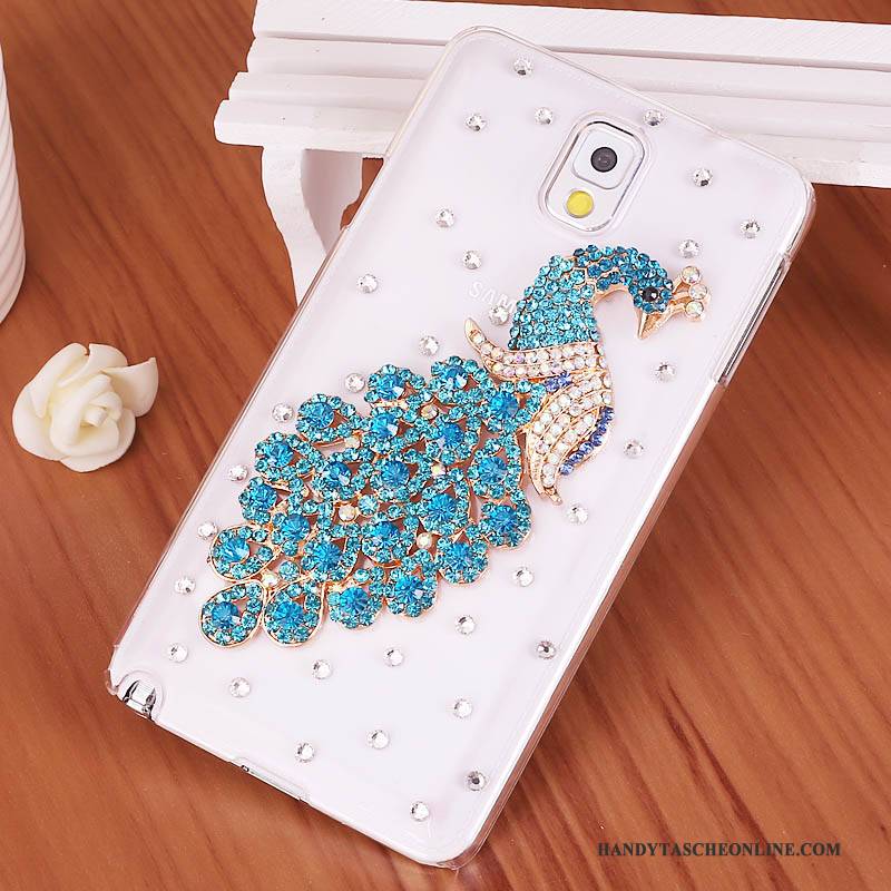 Hülle Samsung Galaxy Note 3 Strass Lila Handyhüllen, Case Samsung Galaxy Note 3 Schutz