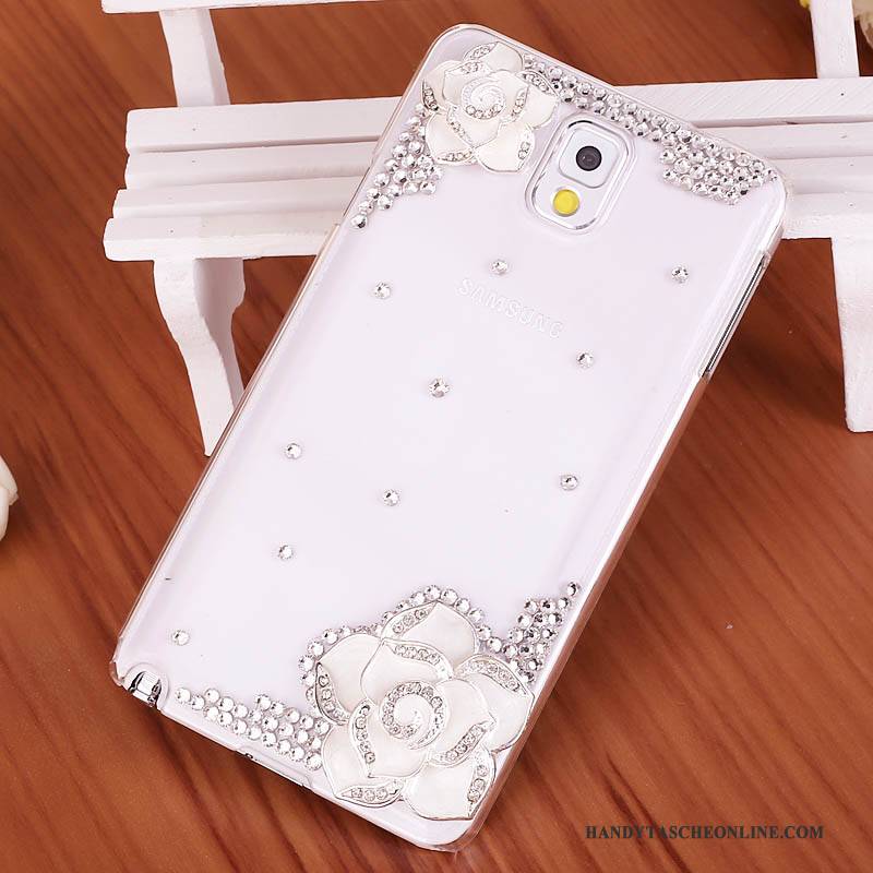 Hülle Samsung Galaxy Note 3 Strass Lila Handyhüllen, Case Samsung Galaxy Note 3 Schutz