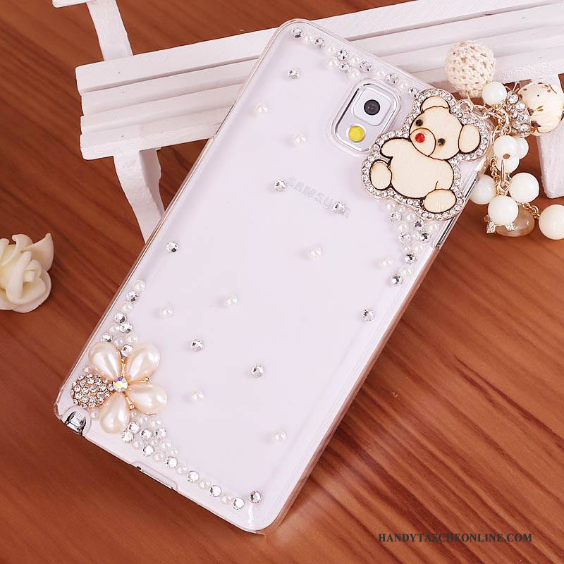 Hülle Samsung Galaxy Note 3 Strass Lila Handyhüllen, Case Samsung Galaxy Note 3 Schutz