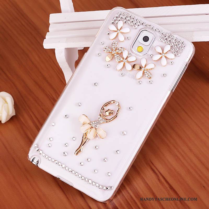 Hülle Samsung Galaxy Note 3 Strass Lila Handyhüllen, Case Samsung Galaxy Note 3 Schutz