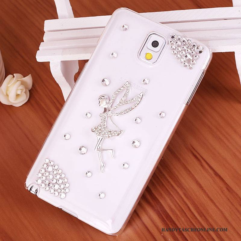 Hülle Samsung Galaxy Note 3 Strass Lila Handyhüllen, Case Samsung Galaxy Note 3 Schutz