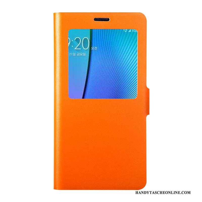 Hülle Samsung Galaxy Note 4 Folio Blau Handyhüllen, Case Samsung Galaxy Note 4 Schutz