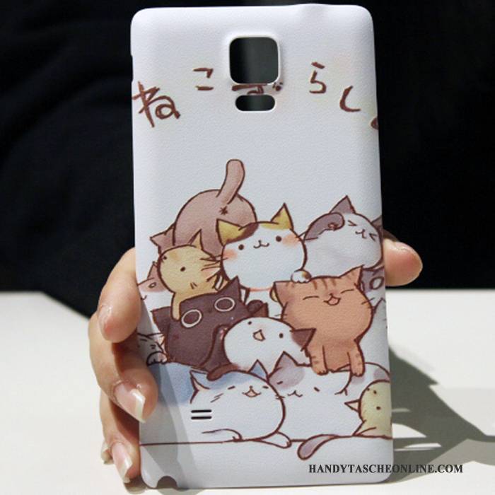 Hülle Samsung Galaxy Note 4 Kreativ Nette Schwarz, Case Samsung Galaxy Note 4 Karikatur Handyhüllen Hintere Abdeckung