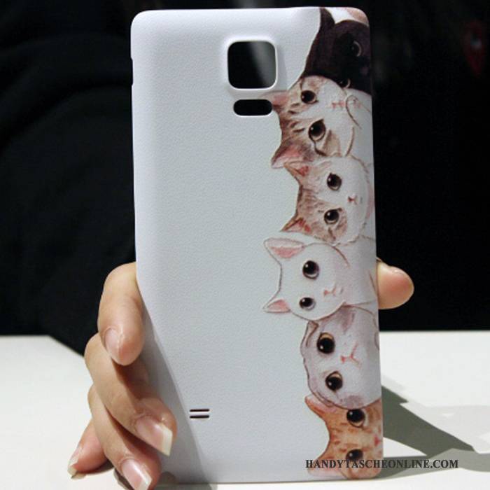 Hülle Samsung Galaxy Note 4 Kreativ Nette Schwarz, Case Samsung Galaxy Note 4 Karikatur Handyhüllen Hintere Abdeckung