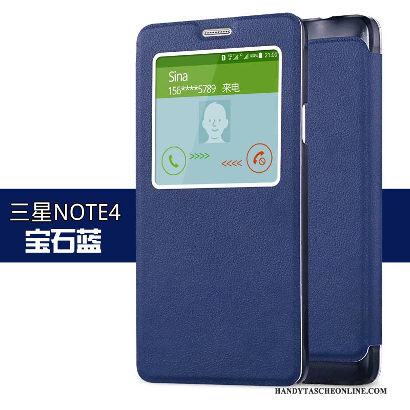 Hülle Samsung Galaxy Note 4 Lederhülle Handyhüllen Anti-sturz, Case Samsung Galaxy Note 4 Folio