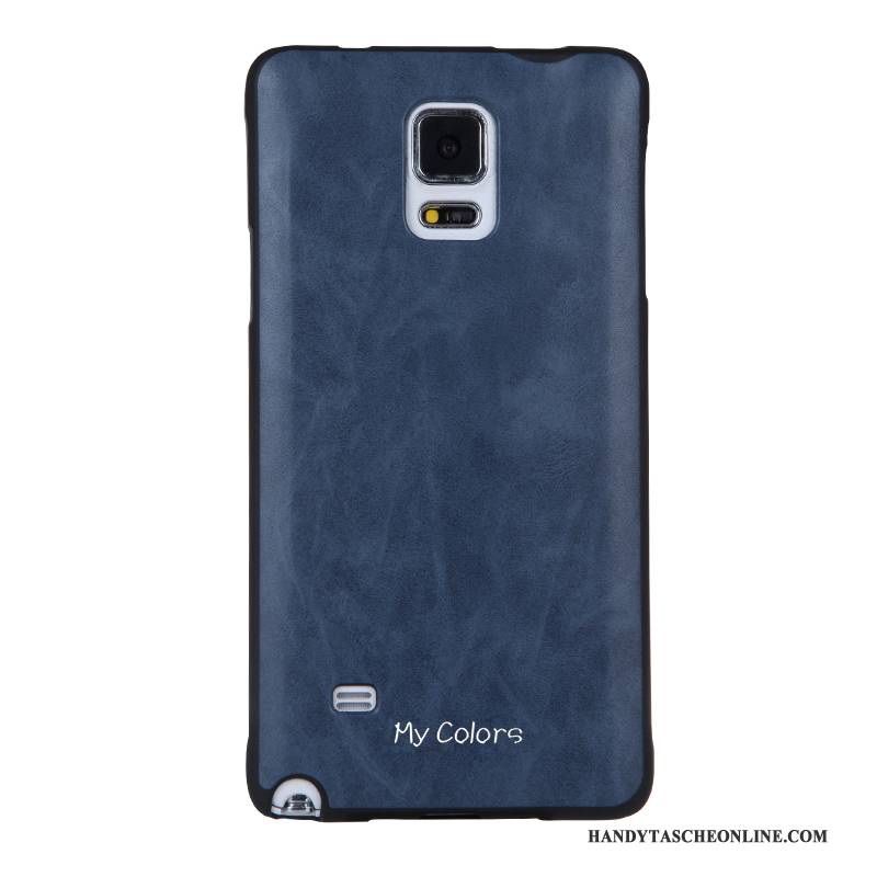 Hülle Samsung Galaxy Note 4 Lederhülle Rot Business, Case Samsung Galaxy Note 4 Weiche Handyhüllen