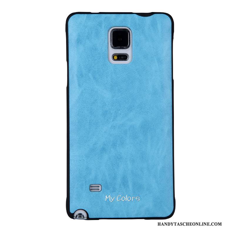 Hülle Samsung Galaxy Note 4 Lederhülle Rot Business, Case Samsung Galaxy Note 4 Weiche Handyhüllen