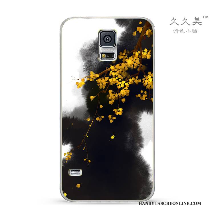 Hülle Samsung Galaxy Note 4 Schutz Frisch Handyhüllen, Case Samsung Galaxy Note 4 Weiche Chinesische Art Grün