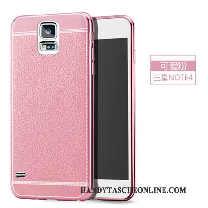 Hülle Samsung Galaxy Note 4 Schutz Handyhüllen Dünne, Case Samsung Galaxy Note 4 Weiche Anti-sturz Rosa