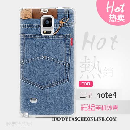 Hülle Samsung Galaxy Note 4 Schutz Handyhüllen Grün, Case Samsung Galaxy Note 4