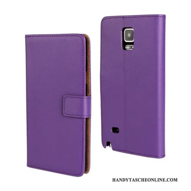 Hülle Samsung Galaxy Note 4 Schutz Lila Persönlichkeit, Case Samsung Galaxy Note 4 Halterung Handyhüllen