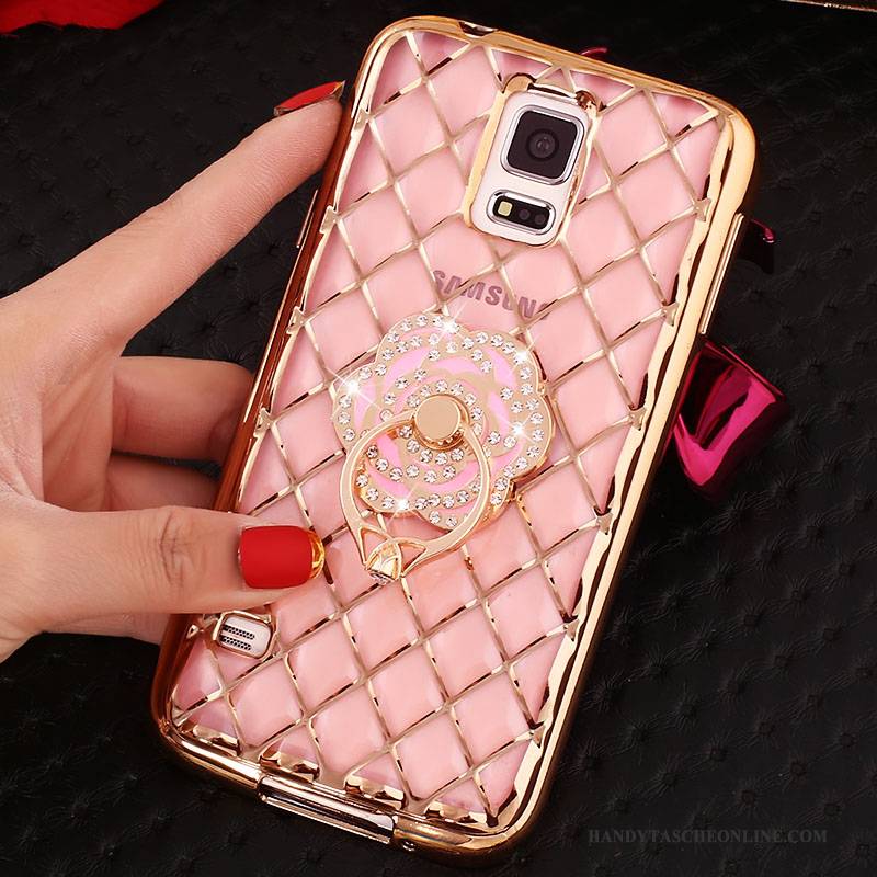 Hülle Samsung Galaxy Note 4 Schutz Ring Rosa, Case Samsung Galaxy Note 4 Weiche Schlank