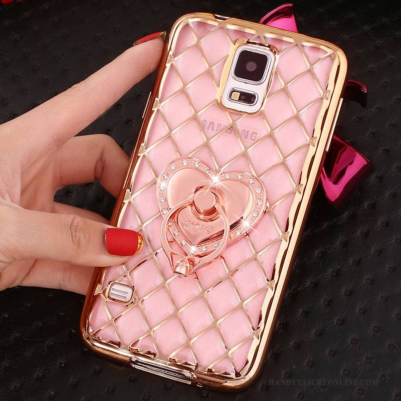 Hülle Samsung Galaxy Note 4 Schutz Ring Rosa, Case Samsung Galaxy Note 4 Weiche Schlank