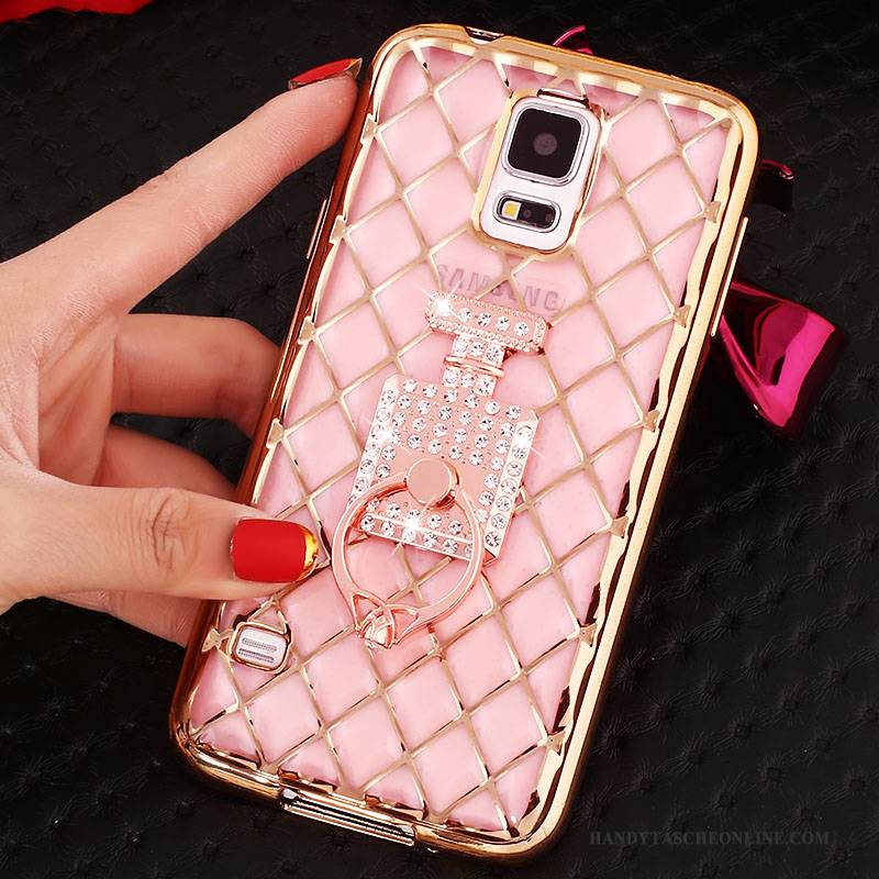 Hülle Samsung Galaxy Note 4 Schutz Ring Rosa, Case Samsung Galaxy Note 4 Weiche Schlank