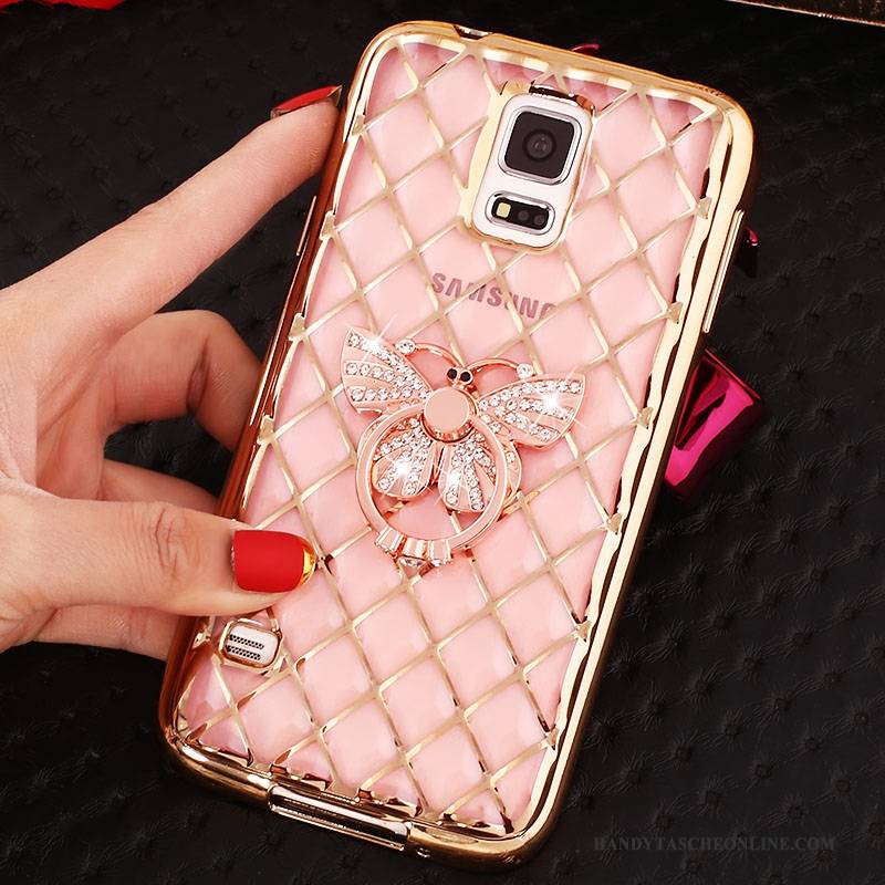 Hülle Samsung Galaxy Note 4 Schutz Ring Rosa, Case Samsung Galaxy Note 4 Weiche Schlank