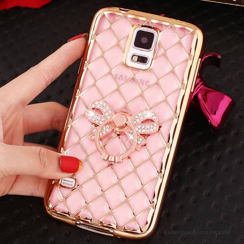 Hülle Samsung Galaxy Note 4 Schutz Ring Rosa, Case Samsung Galaxy Note 4 Weiche Schlank