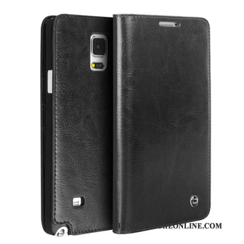 Hülle Samsung Galaxy Note 4 Schutz Rot, Case Samsung Galaxy Note 4 Leder