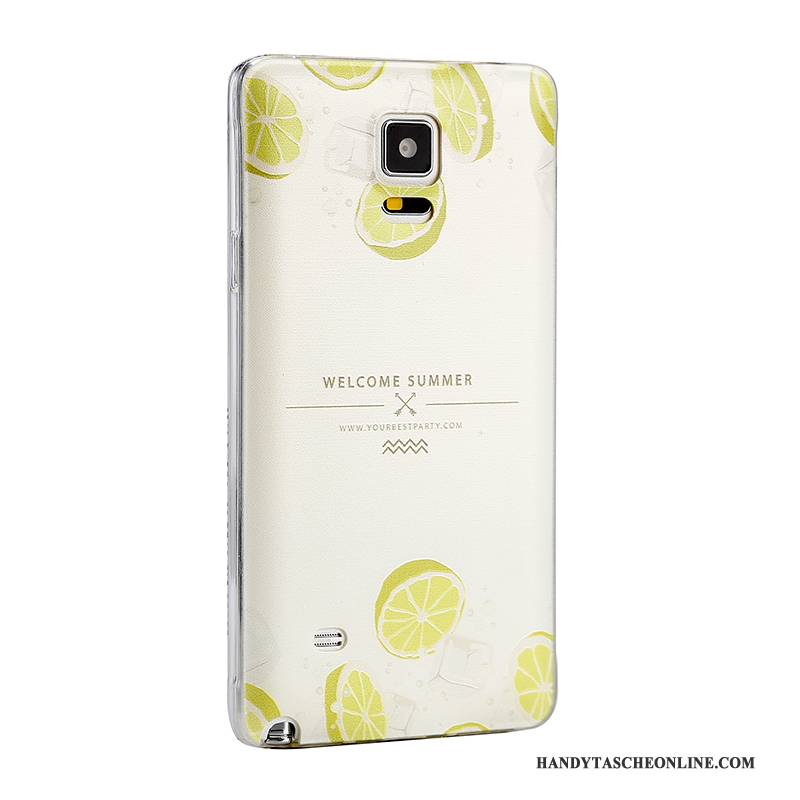 Hülle Samsung Galaxy Note 4 Silikon Gelb Handyhüllen, Case Samsung Galaxy Note 4 Schutz