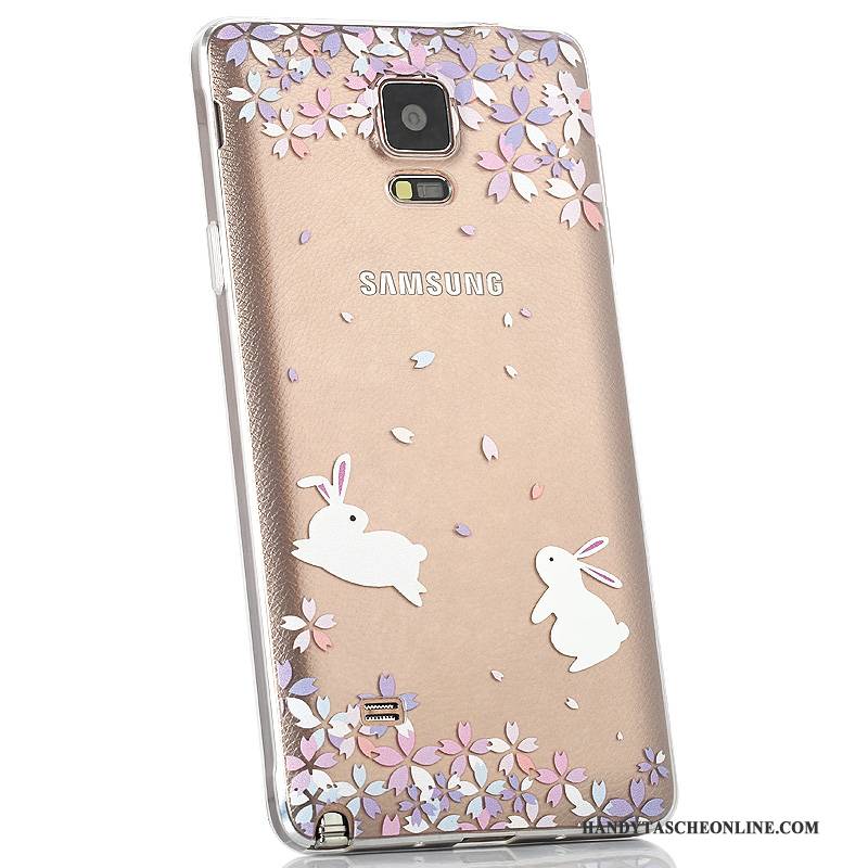 Hülle Samsung Galaxy Note 4 Silikon Handyhüllen Hintere Abdeckung, Case Samsung Galaxy Note 4 Farbe Transparent Anti-sturz