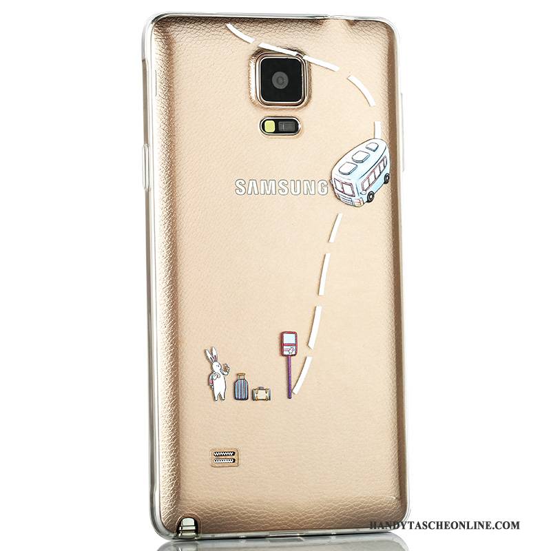 Hülle Samsung Galaxy Note 4 Silikon Handyhüllen Hintere Abdeckung, Case Samsung Galaxy Note 4 Farbe Transparent Anti-sturz