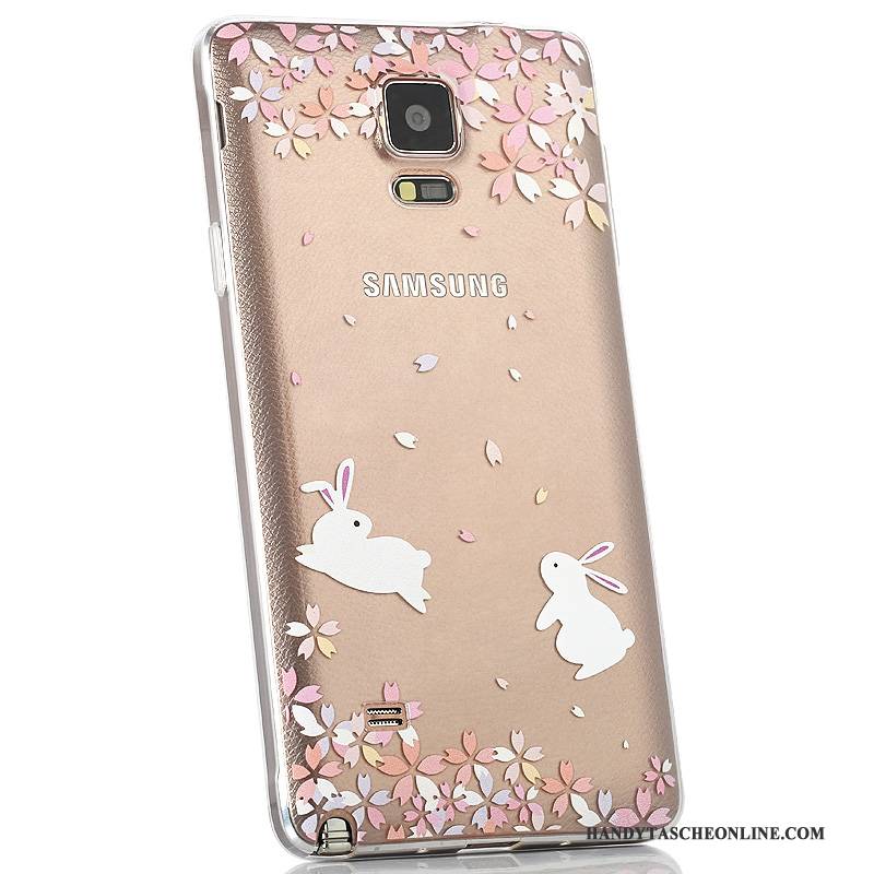 Hülle Samsung Galaxy Note 4 Silikon Handyhüllen Hintere Abdeckung, Case Samsung Galaxy Note 4 Farbe Transparent Anti-sturz