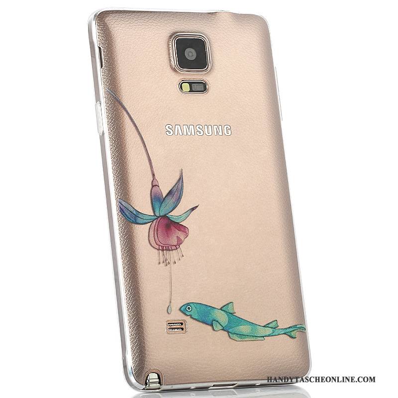 Hülle Samsung Galaxy Note 4 Silikon Handyhüllen Hintere Abdeckung, Case Samsung Galaxy Note 4 Farbe Transparent Anti-sturz