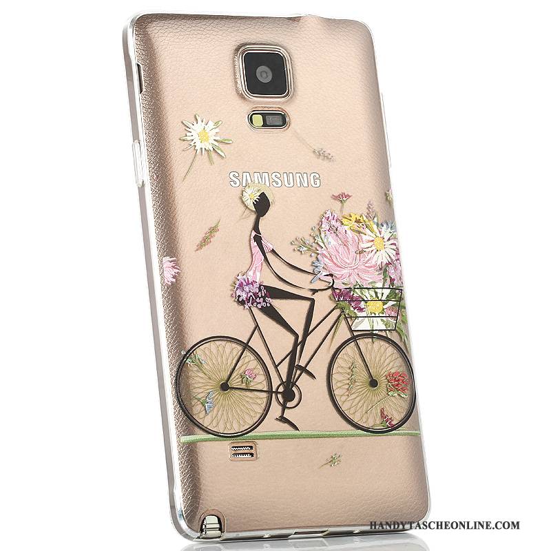 Hülle Samsung Galaxy Note 4 Silikon Handyhüllen Hintere Abdeckung, Case Samsung Galaxy Note 4 Farbe Transparent Anti-sturz