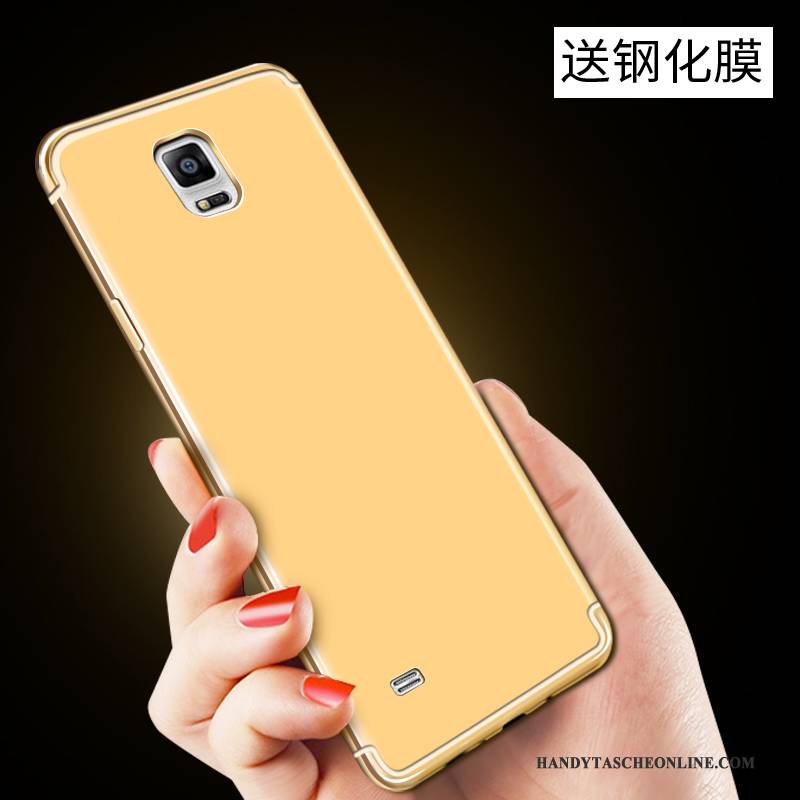 Hülle Samsung Galaxy Note 4 Taschen Anti-sturz Persönlichkeit, Case Samsung Galaxy Note 4 Kreativ Gold Handyhüllen