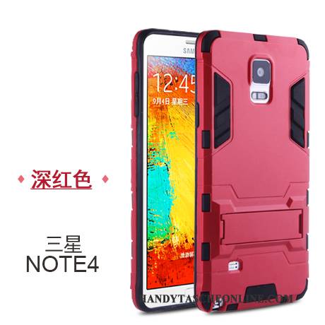 Hülle Samsung Galaxy Note 4 Taschen Handyhüllen Schwer, Case Samsung Galaxy Note 4 Silikon Einfach Anti-sturz