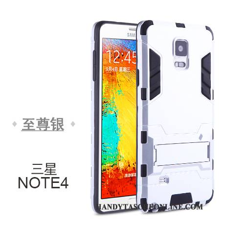 Hülle Samsung Galaxy Note 4 Taschen Handyhüllen Schwer, Case Samsung Galaxy Note 4 Silikon Einfach Anti-sturz