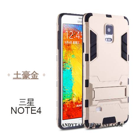 Hülle Samsung Galaxy Note 4 Taschen Handyhüllen Schwer, Case Samsung Galaxy Note 4 Silikon Einfach Anti-sturz